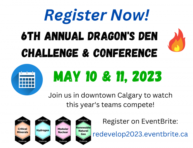 Register Now 6th Annual Dragon's Den Challenge & Conference